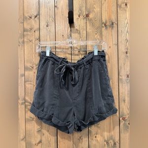 Aerie Grey Tie Shorts